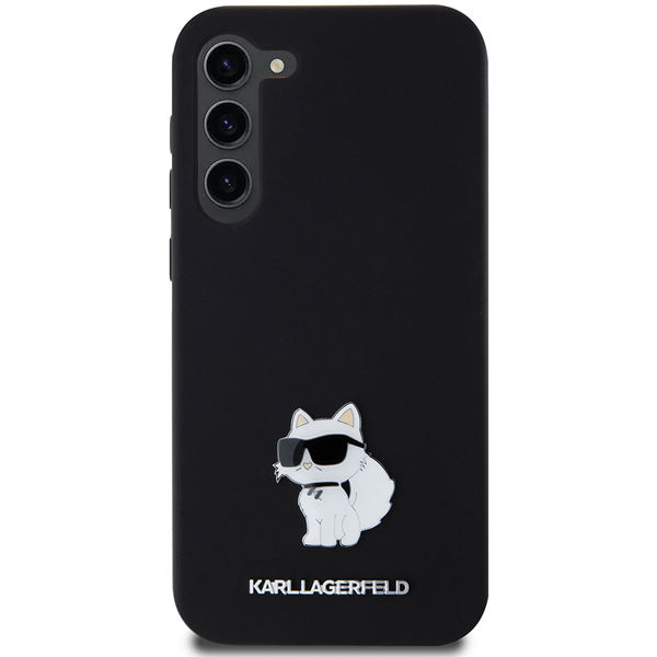 Karl Lagerfeld - Silicone (KLHCS23MSMHCNPK) - Samsung Galaxy S23 Plus - Choupette Metal Pin