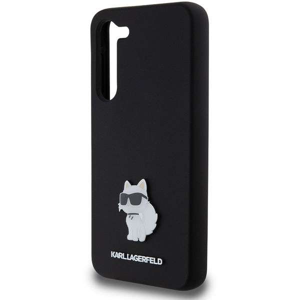 Karl Lagerfeld - Silicone (KLHCS23MSMHCNPK) - Samsung Galaxy S23 Plus - Choupette Metal Pin