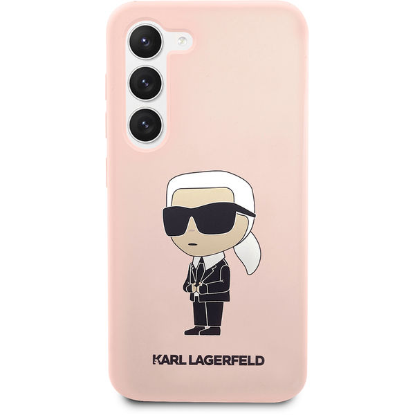 Karl Lagerfeld - Silicone (KLHCS23SSNIKBCP) - Samsung Galaxy S23 - Pink Ikonik