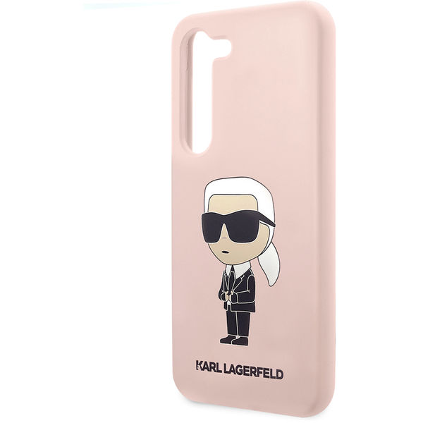 Karl Lagerfeld - Silicone (KLHCS23SSNIKBCP) - Samsung Galaxy S23 - Pink Ikonik