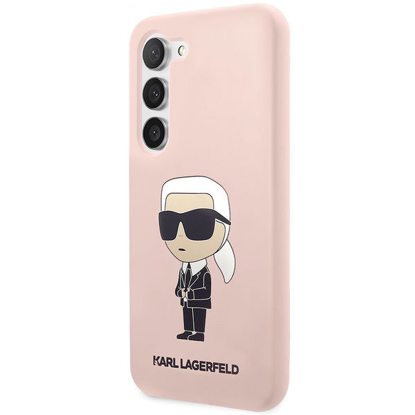 Karl Lagerfeld - Silicone (KLHCS23SSNIKBCP) - Samsung Galaxy S23 - Pink Ikonik