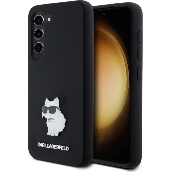 Karl Lagerfeld - Silicone (KLHCS23SSMHCNPK) - Samsung Galaxy S23 - Choupette Metal Pin