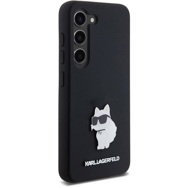 Karl Lagerfeld - Silicone (KLHCS23SSMHCNPK) - Samsung Galaxy S23 - Choupette Metal Pin