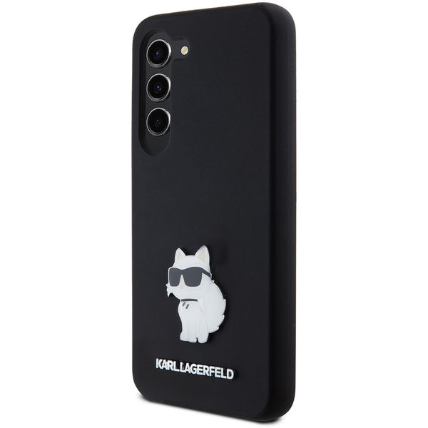 Karl Lagerfeld - Silicone (KLHCS23SSMHCNPK) - Samsung Galaxy S23 - Choupette Metal Pin