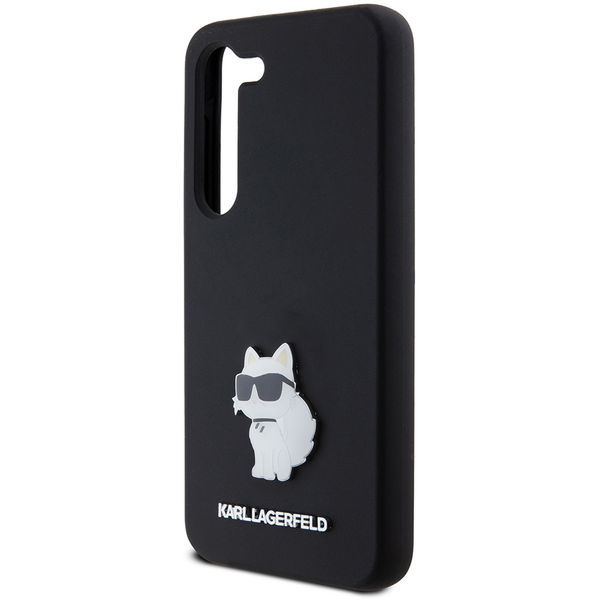 Karl Lagerfeld - Silicone (KLHCS23SSMHCNPK) - Samsung Galaxy S23 - Choupette Metal Pin