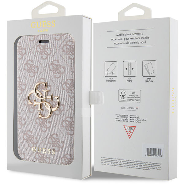 Guess - Book 4G (GUBKP15X4GMGPI) - iPhone 15 Pro Max - Pink