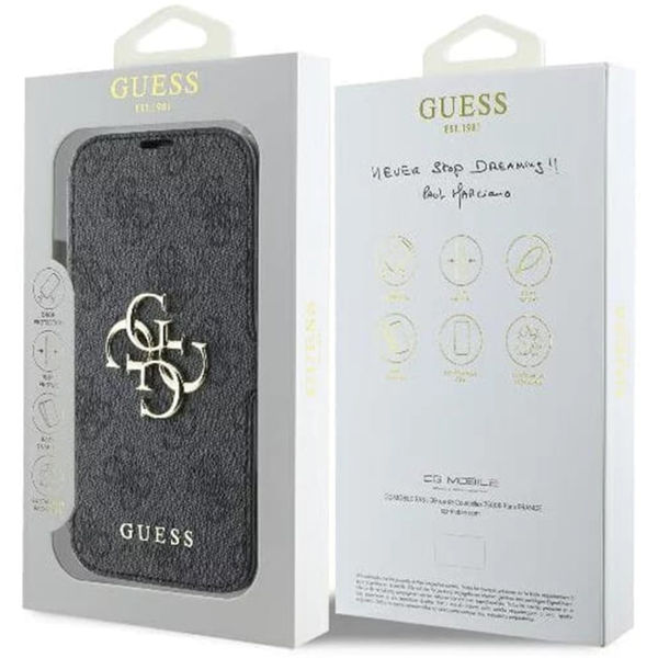 Guess - Book 4G (GUBKP16L4GMGGR) - iPhone 16 Pro - Black