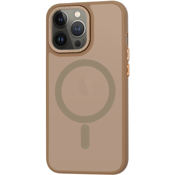 Techsuit - HaloFrost MagSafe Series - iPhone 13 Pro - Sandstone Brown