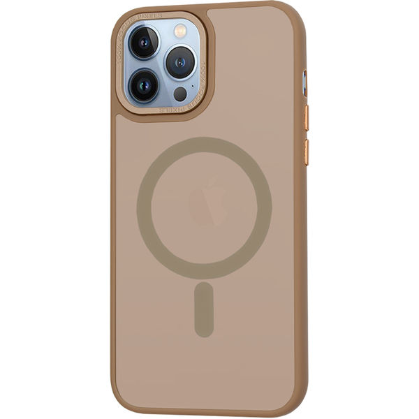 Techsuit - HaloFrost MagSafe Series - iPhone 13 Pro Max - Sandstone Brown