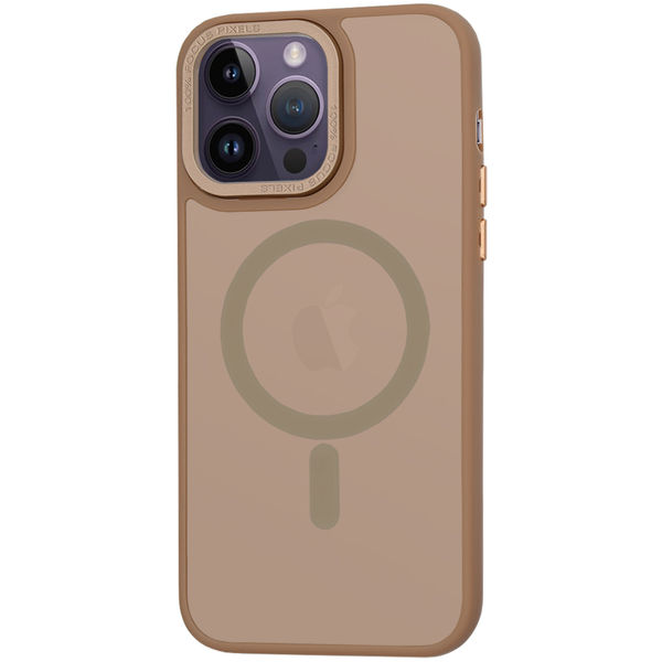 Techsuit - HaloFrost MagSafe Series - iPhone 14 Pro Max - Sandstone Brown