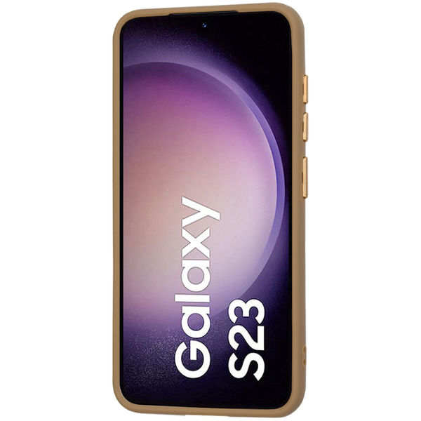 Techsuit - HaloFrost MagSafe Series - Samsung Galaxy S23 - Sandstone Brown