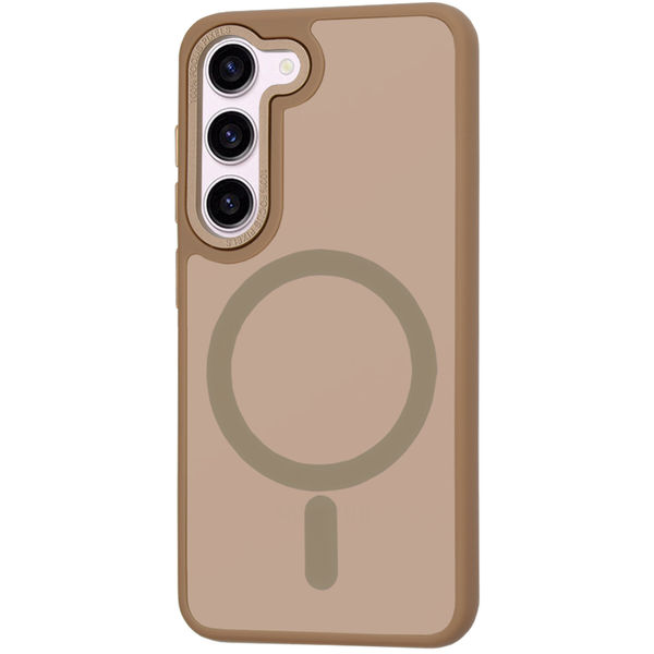 Techsuit - HaloFrost MagSafe Series - Samsung Galaxy S23 - Sandstone Brown