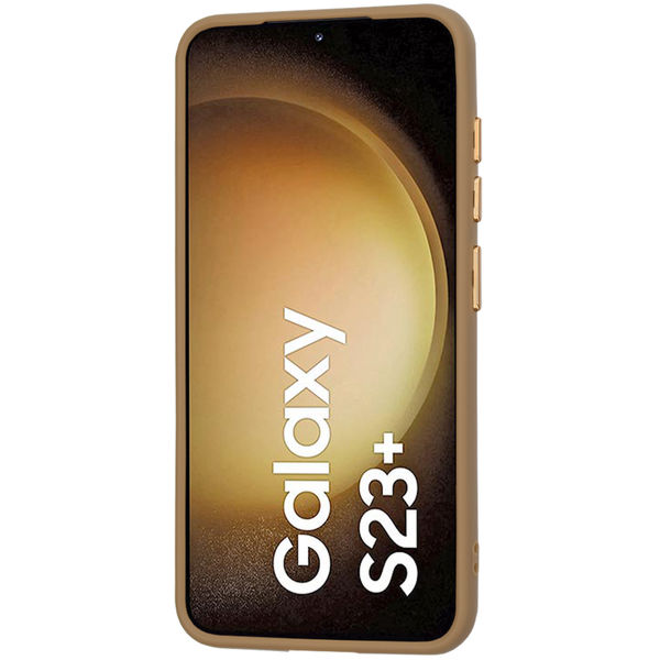 Techsuit - HaloFrost MagSafe Series - Samsung Galaxy S23 Plus - Sandstone Brown