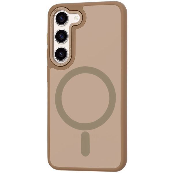Techsuit - HaloFrost MagSafe Series - Samsung Galaxy S23 Plus - Sandstone Brown