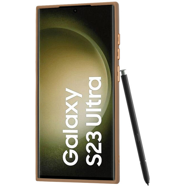 Techsuit - HaloFrost MagSafe Series - Samsung Galaxy S23 Ultra - Sandstone Brown