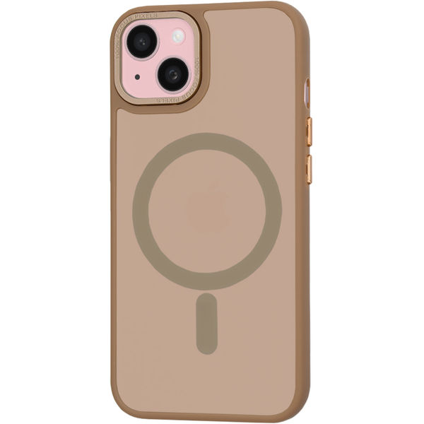 Techsuit - HaloFrost MagSafe Series - iPhone 15 - Sandstone Brown