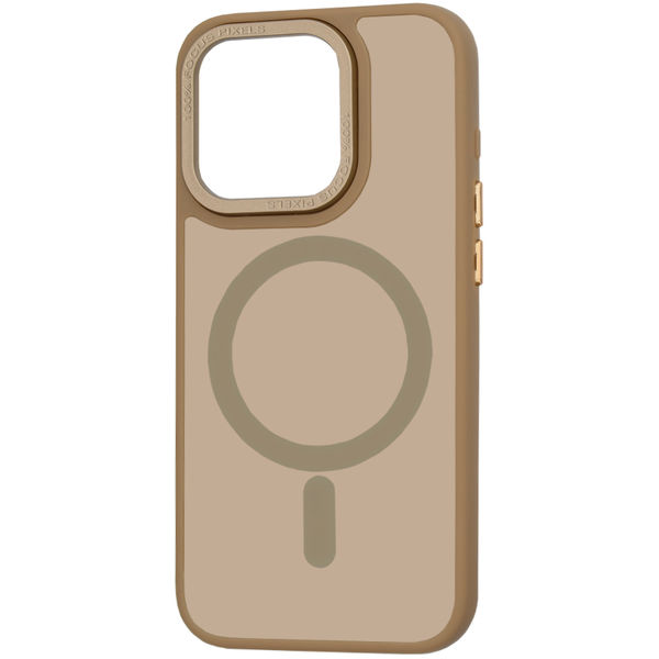 Techsuit - HaloFrost MagSafe Series - iPhone 15 Pro - Sandstone Brown