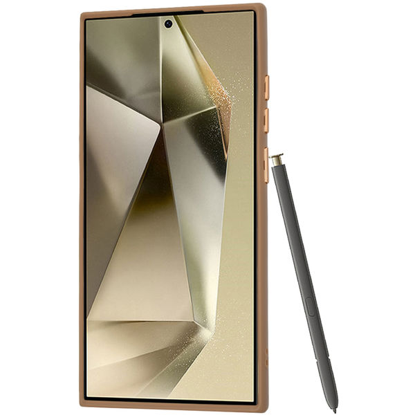 Techsuit - HaloFrost MagSafe Series - Samsung Galaxy S24 Ultra - Sandstone Brown