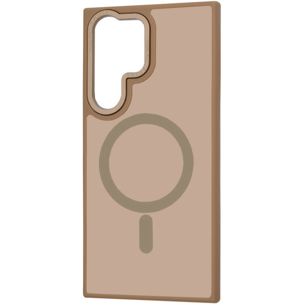 Techsuit - HaloFrost MagSafe Series - Samsung Galaxy S24 Ultra - Sandstone Brown