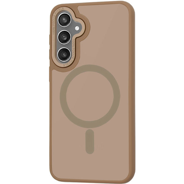 Techsuit - HaloFrost MagSafe Series - Samsung Galaxy S24 - Sandstone Brown