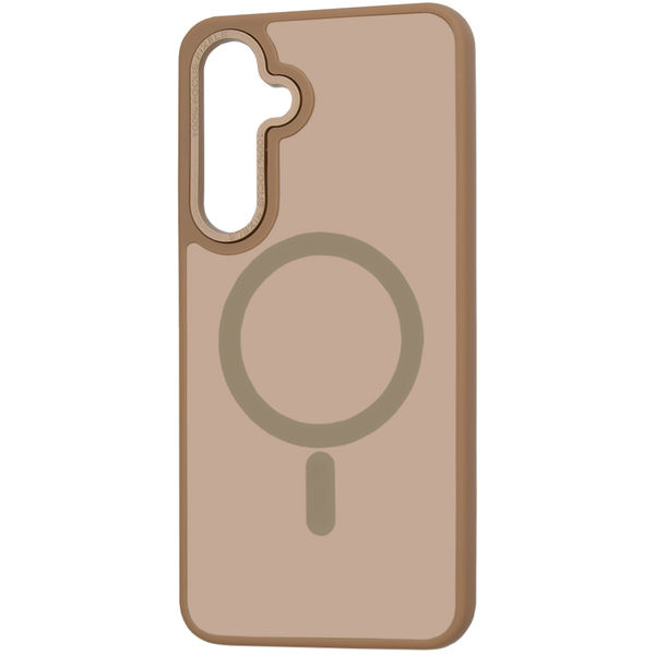 Techsuit - HaloFrost MagSafe Series - Samsung Galaxy S24 FE - Sandstone Brown