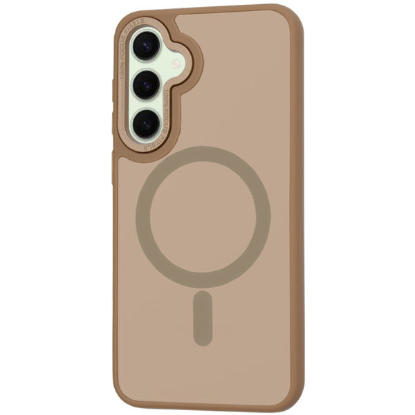 Techsuit - HaloFrost MagSafe Series - Samsung Galaxy S25 - Sandstone Brown