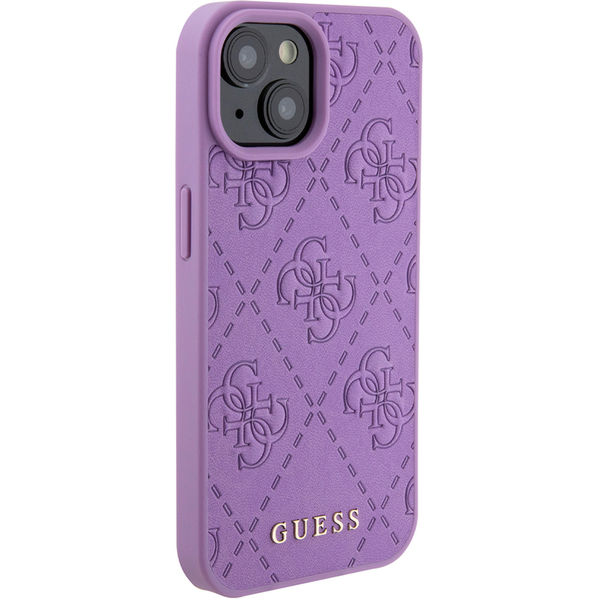 Guess - Leather 4G Stamped (GUHCP15SP4EPMU) - iPhone 15 - Light Purple