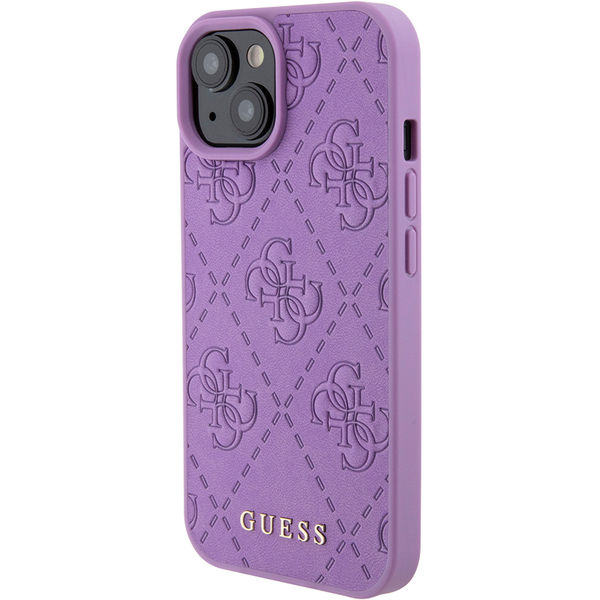 Guess - Leather 4G Stamped (GUHCP15SP4EPMU) - iPhone 15 - Light Purple