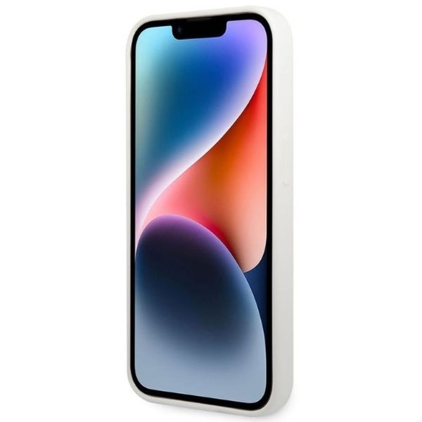 Karl Lagerfeld - Silicone (KLHCP14LSNCHBCH) - iPhone 14 Pro - White Choupette