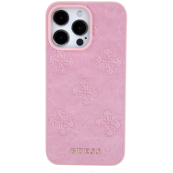 Guess - Leather 4G Stamped (GUHCP15XP4EPMP) - iPhone 15 Pro Max - Pink