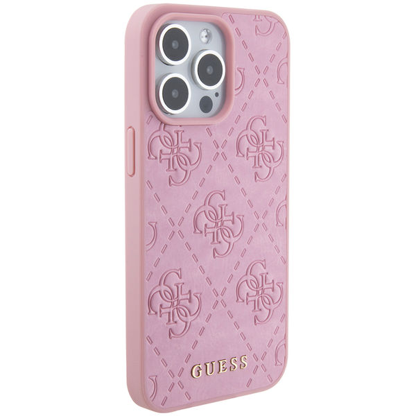 Guess - Leather 4G Stamped (GUHCP15XP4EPMP) - iPhone 15 Pro Max - Pink