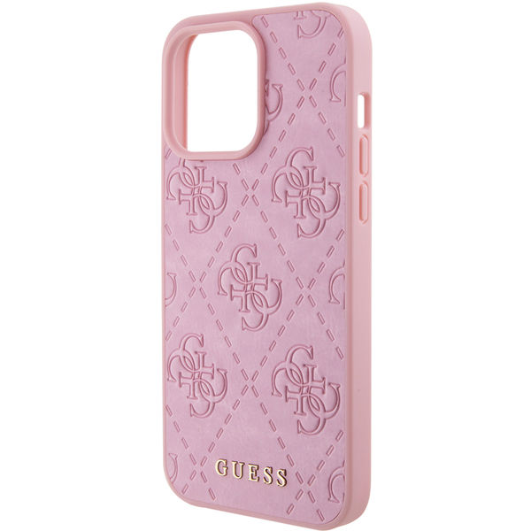 Guess - Leather 4G Stamped (GUHCP15XP4EPMP) - iPhone 15 Pro Max - Pink