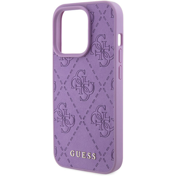 Guess - Leather 4G Stamped (GUHCP15XP4EPMU) - iPhone 15 Pro Max - Light Purple