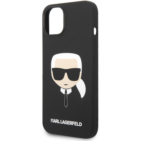 Karl Lagerfeld - Silicone (KLHCP14MSLKHBK) - iPhone 14 Plus - Karl`s Head