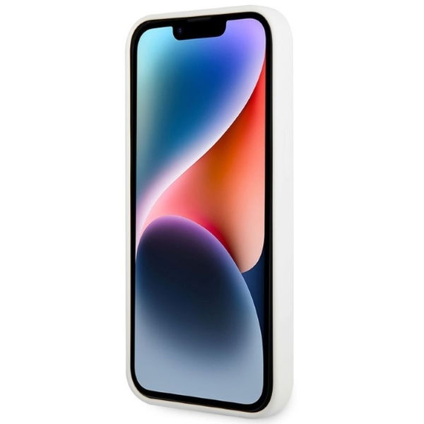 Karl Lagerfeld - Silicone (KLHCP14MSNCHBCH) - iPhone 14 Plus - White Choupette