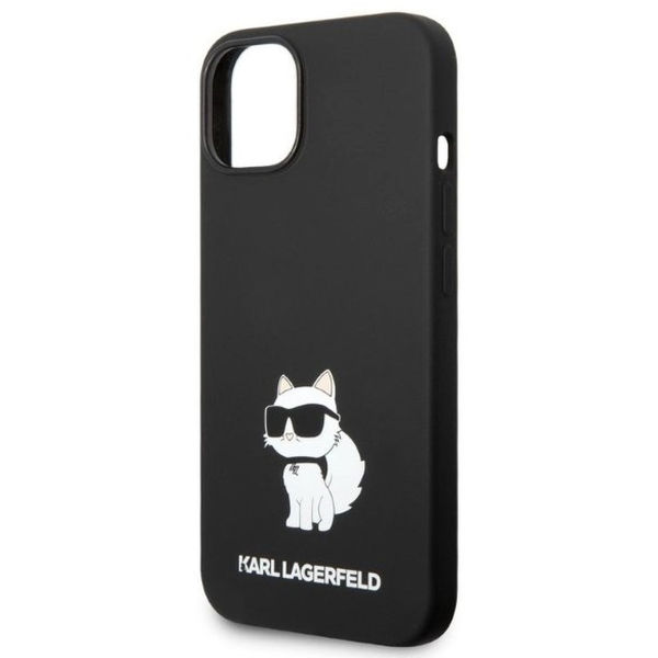 Karl Lagerfeld - Silicone (KLHCP14MSNCHBCK) - iPhone 14 Plus - Black Choupette