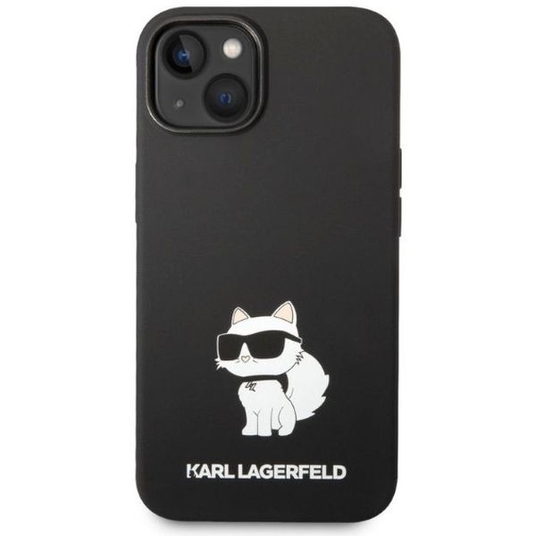 Karl Lagerfeld - Silicone (KLHCP14MSNCHBCK) - iPhone 14 Plus - Black Choupette