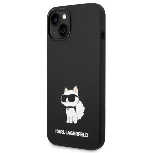 Karl Lagerfeld - Silicone (KLHCP14MSNCHBCK) - iPhone 14 Plus - Black Choupette