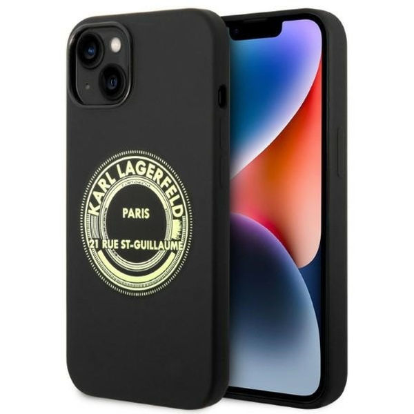 Karl Lagerfeld - Silicone (KLHCP14MSRSGRCK) - iPhone 14 Plus - Black RSG