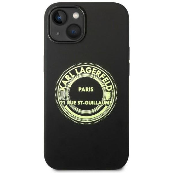 Karl Lagerfeld - Silicone (KLHCP14MSRSGRCK) - iPhone 14 Plus - Black RSG