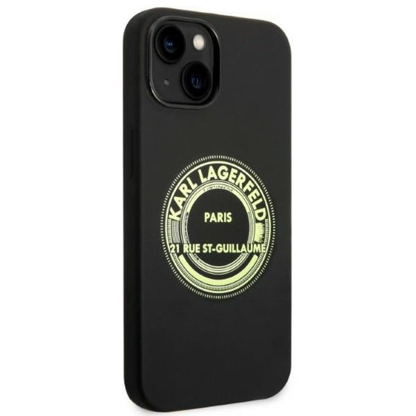 Karl Lagerfeld - Silicone (KLHCP14MSRSGRCK) - iPhone 14 Plus - Black RSG