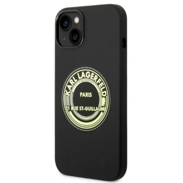 Karl Lagerfeld - Silicone (KLHCP14MSRSGRCK) - iPhone 14 Plus - Black RSG