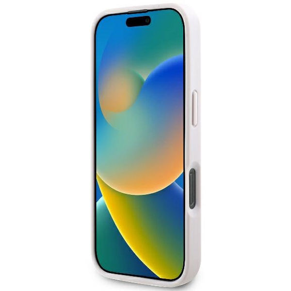 Guess - Leather 4G Triangle Strass (GUHCP16LP4TDPP) - iPhone 16 Pro - Pink