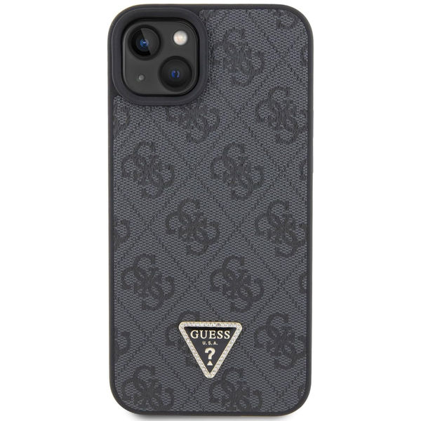 Guess - Leather 4G Diamond Triangle (GUHCP15SP4TDPK) - iPhone 15 - Black