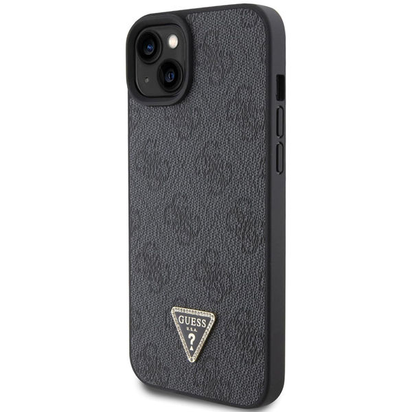Guess - Leather 4G Diamond Triangle (GUHCP15SP4TDPK) - iPhone 15 - Black