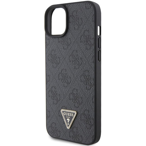 Guess - Leather 4G Diamond Triangle (GUHCP15SP4TDPK) - iPhone 15 - Black