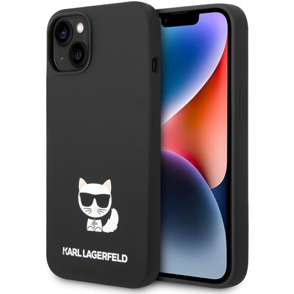 Karl Lagerfeld - Silicone (KLHCP14SSLCTBK) - iPhone 15 / iPhone 14 / iPhone 13 - Choupette Body