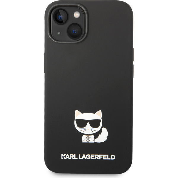 Karl Lagerfeld - Silicone (KLHCP14SSLCTBK) - iPhone 15 / iPhone 14 / iPhone 13 - Choupette Body
