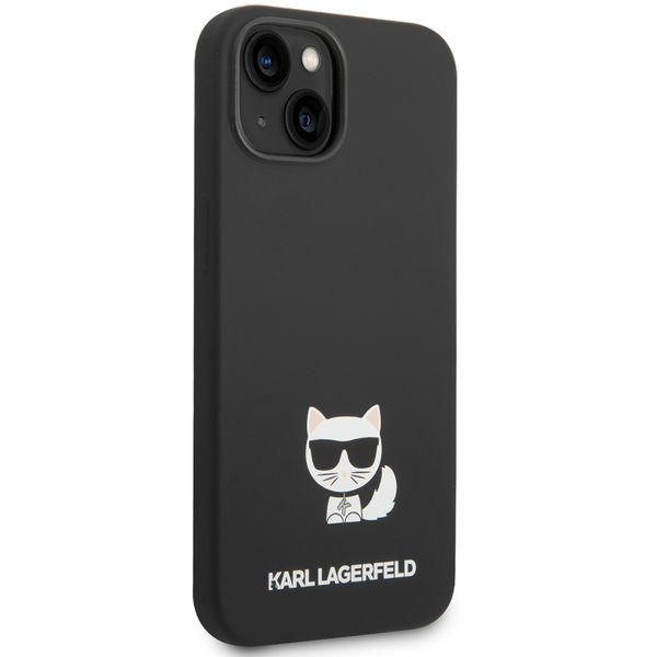 Karl Lagerfeld - Silicone (KLHCP14SSLCTBK) - iPhone 15 / iPhone 14 / iPhone 13 - Choupette Body