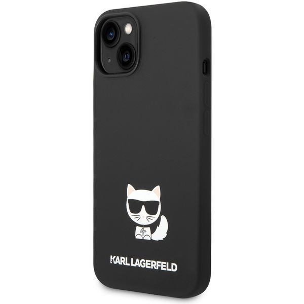 Karl Lagerfeld - Silicone (KLHCP14SSLCTBK) - iPhone 15 / iPhone 14 / iPhone 13 - Choupette Body